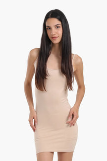 Round Neck Cami Short Dress