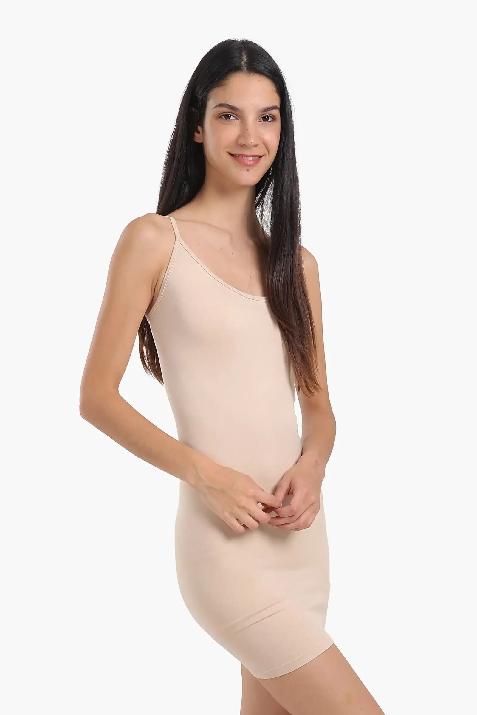 Round Neck Cami Short Dress