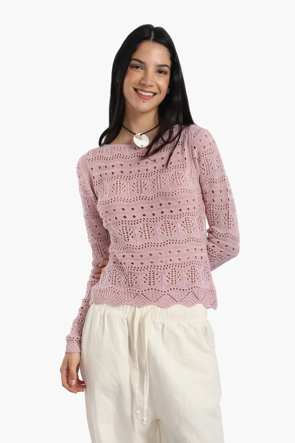 Knitted Long Sleeves Top