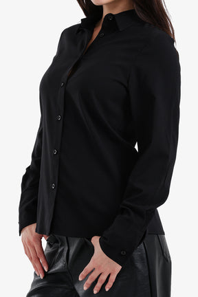Turned-Down Collar Shirt