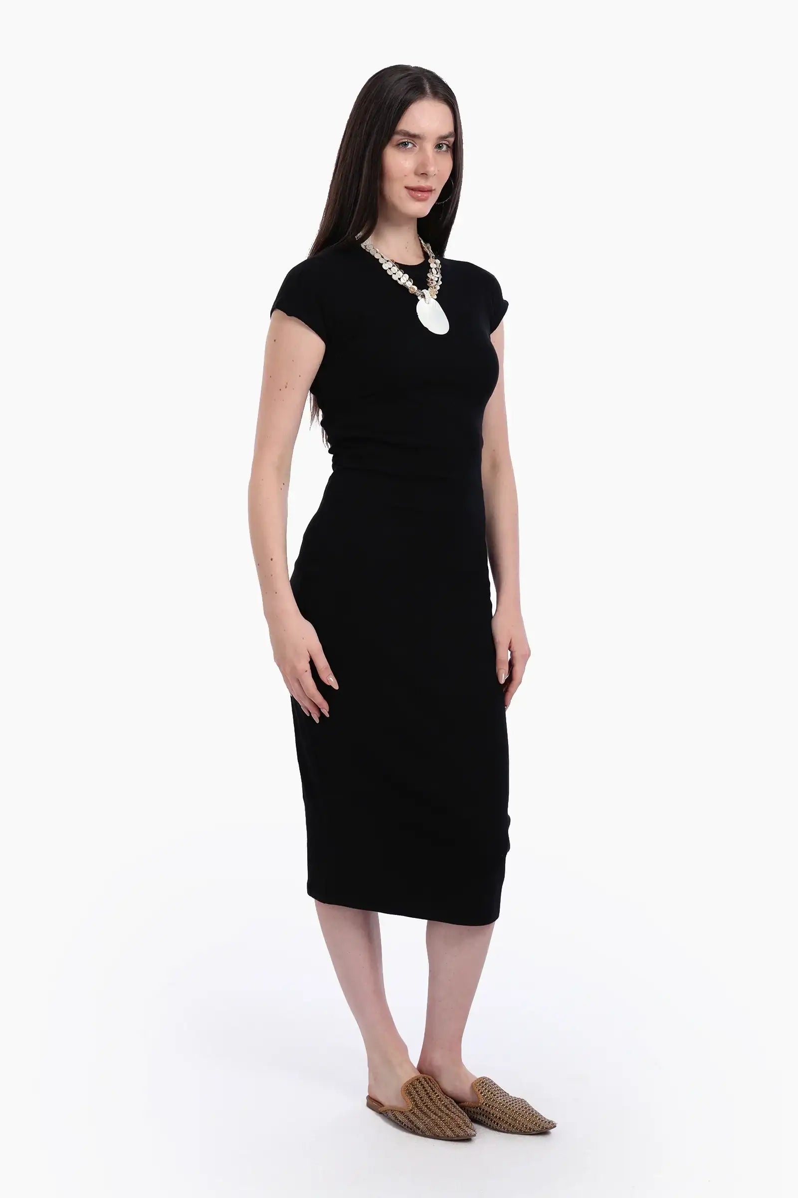 Ribbed Cotton Slim Fit Dress | | Carina Wear – Carina