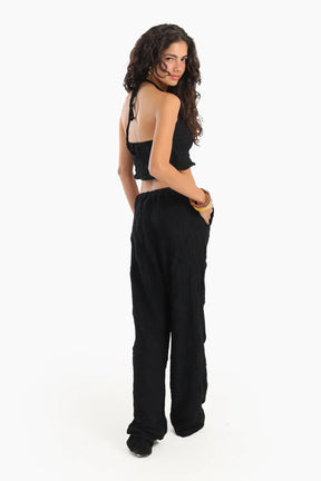 Ribbed Halter Neck Beach Set