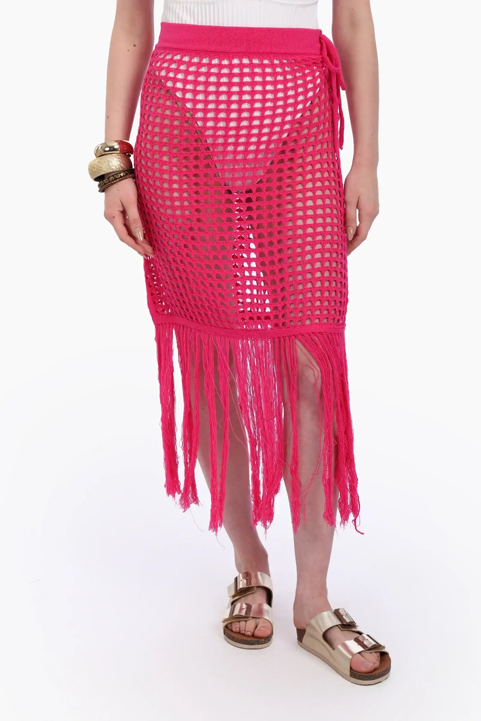 جيبة كروشية للشاطئ