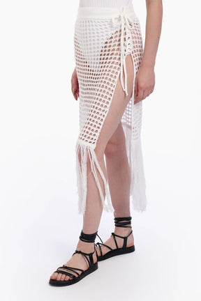 جيبة كروشية للشاطئ