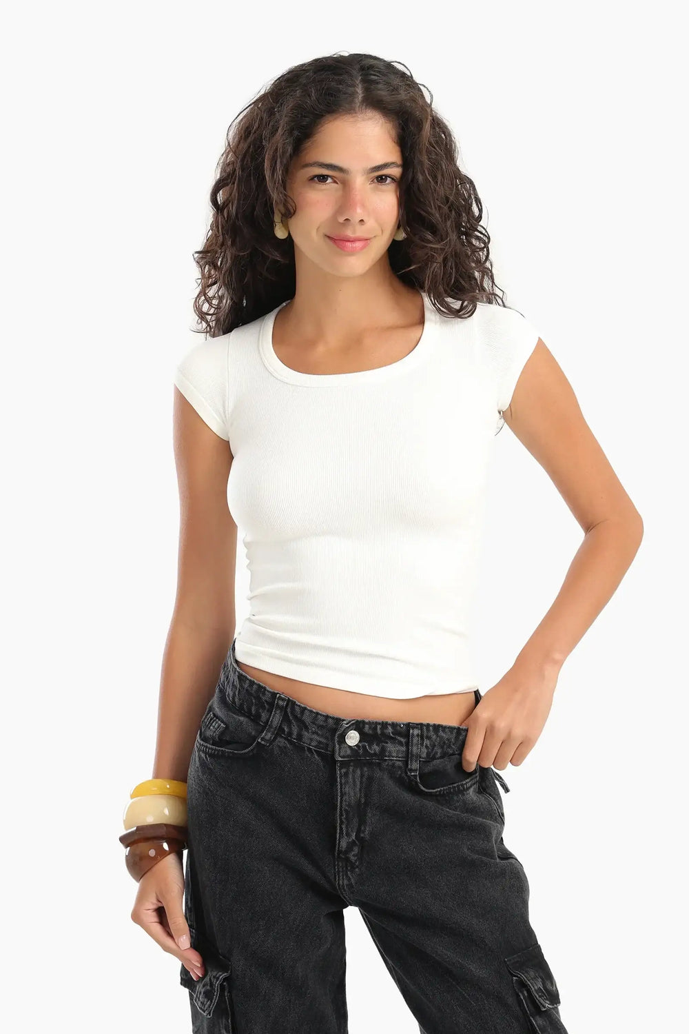 Ribbed Slim Fit Top