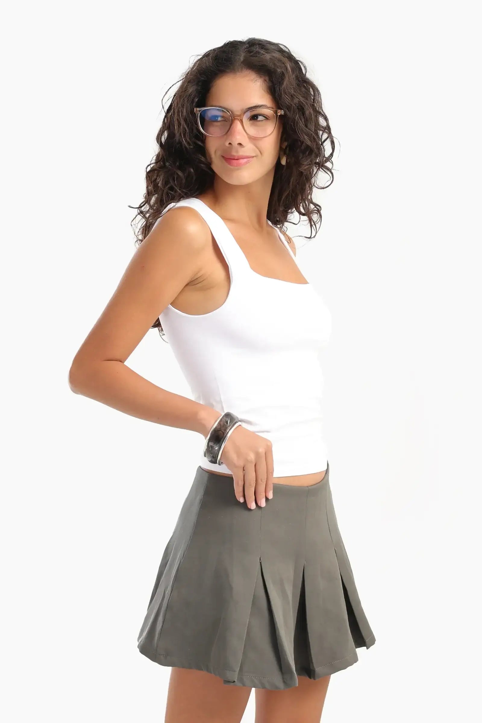 Square Neck Sleeveless Top