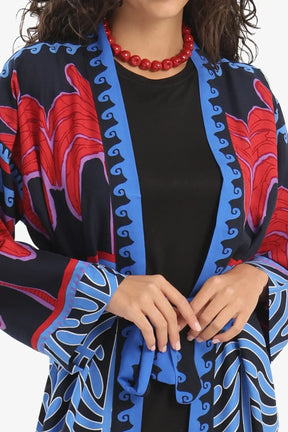 Palm Printed Cardigan