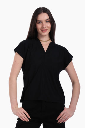 Black Crepe Blouse