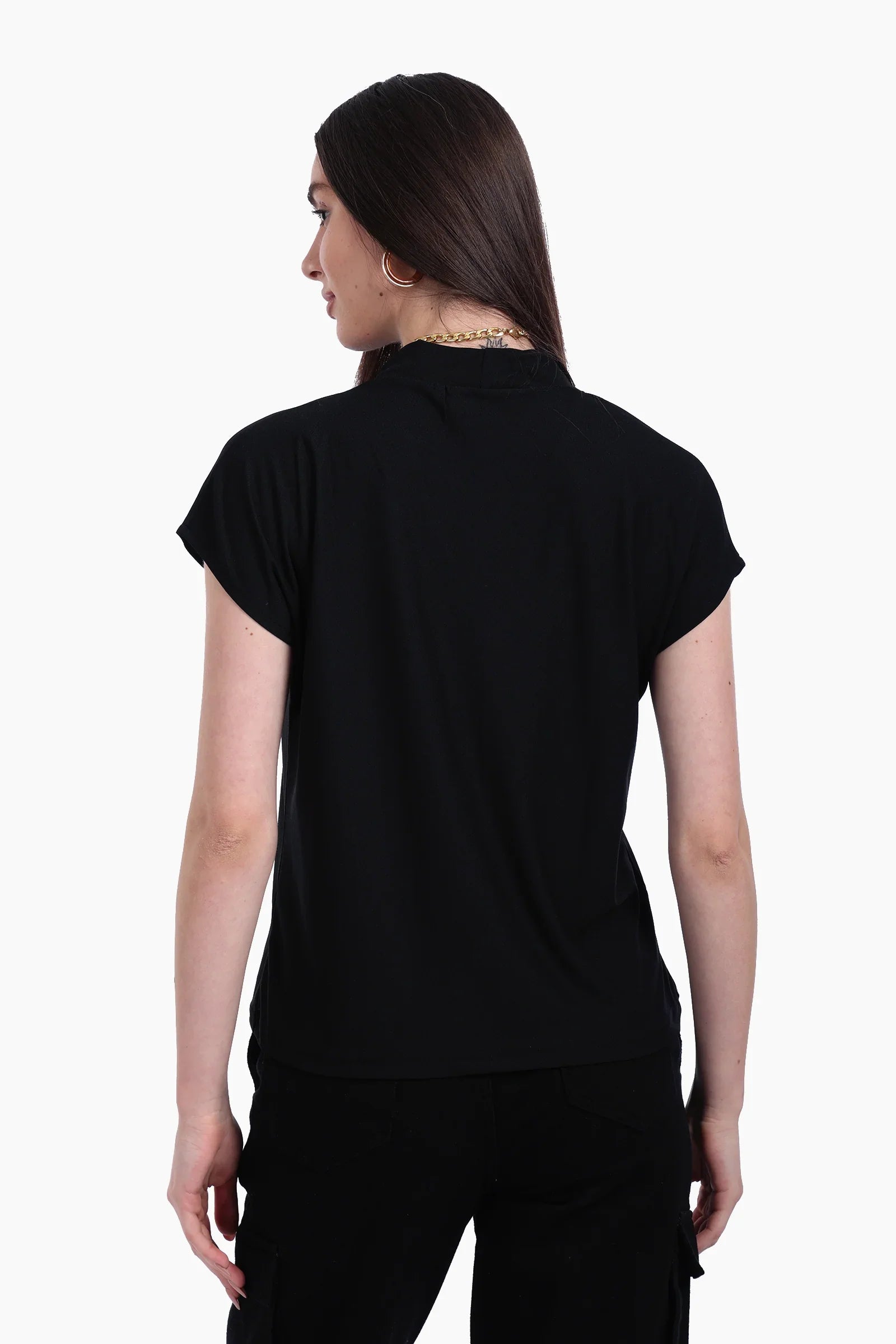 Black Crepe Blouse