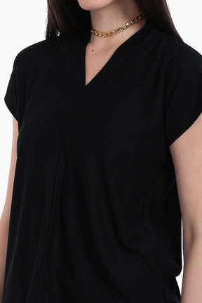 Black Crepe Blouse