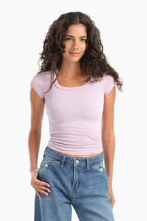 Ribbed Slim Fit Top