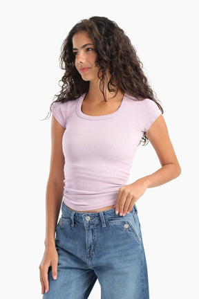 Ribbed Slim Fit Top
