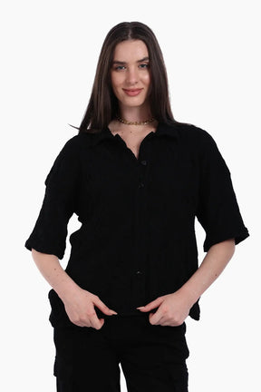 Woven Jacquard Beach Shirt