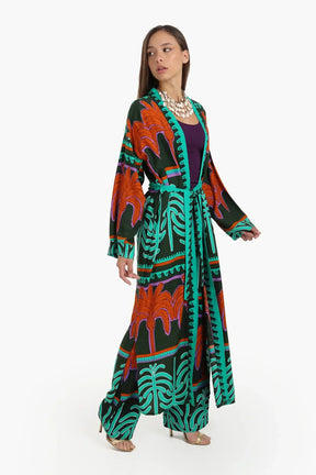 Palm Printed Cardigan