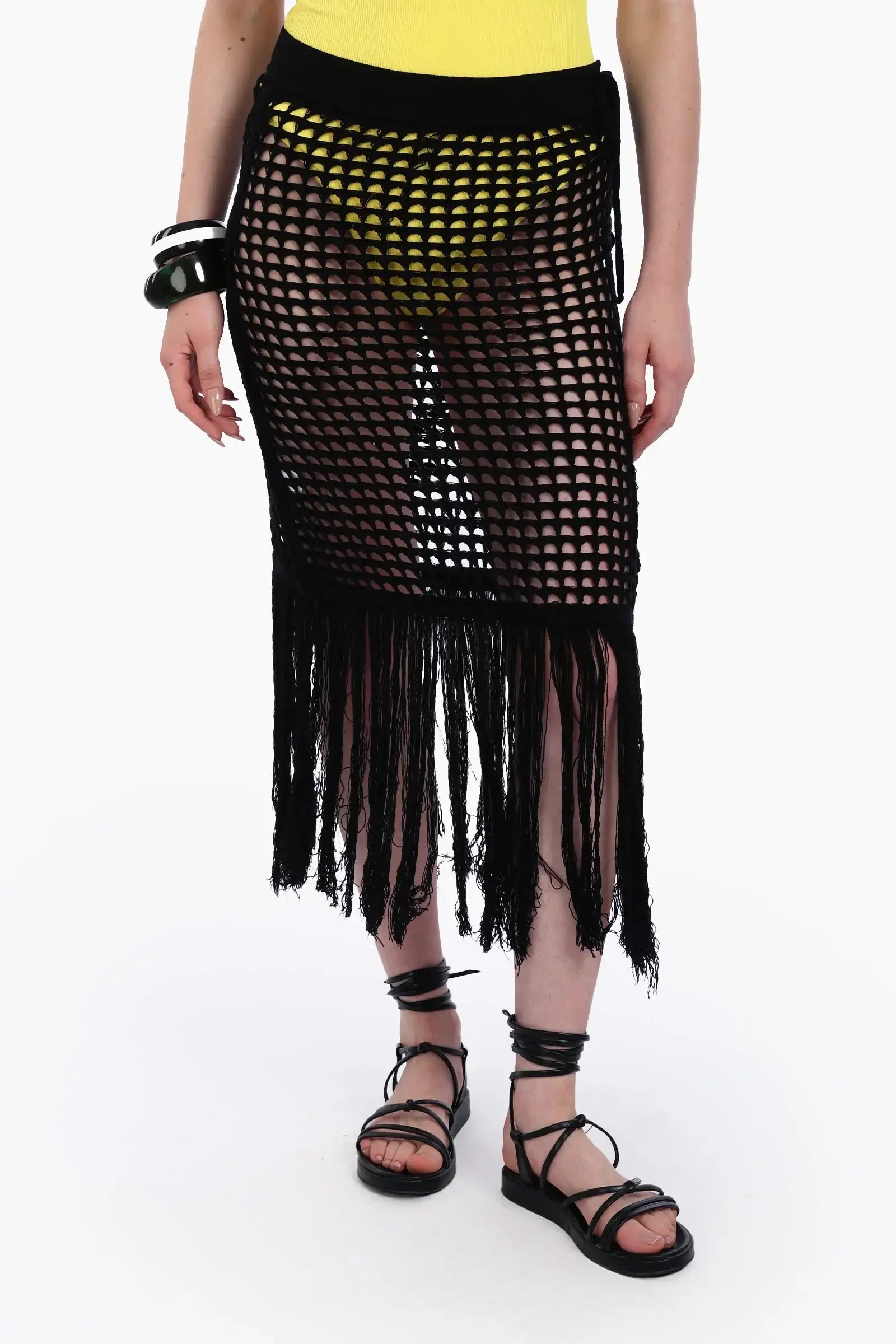 جيبة كروشية للشاطئ