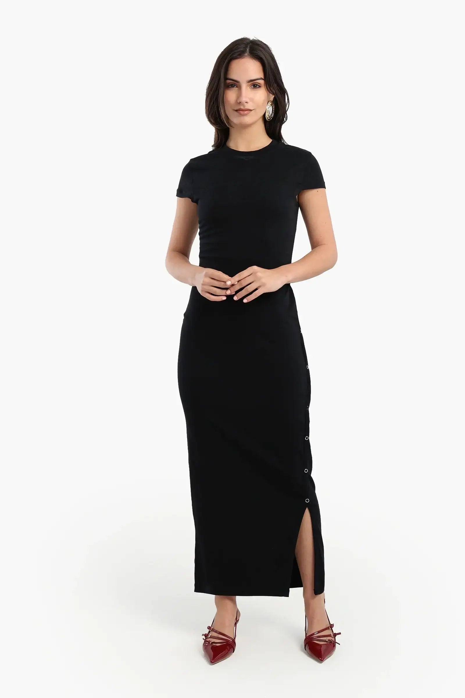 slim fit tapered dress pants Flex Tailor Jet Black Dress Pants | Slim Fit | Tapered main image 1