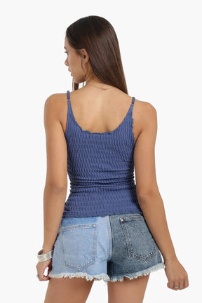Seamless Microfiber Crinkled Top