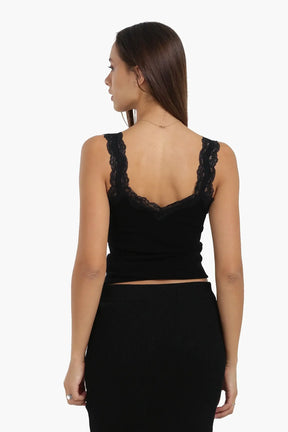 Lace-Detailed Tank Top