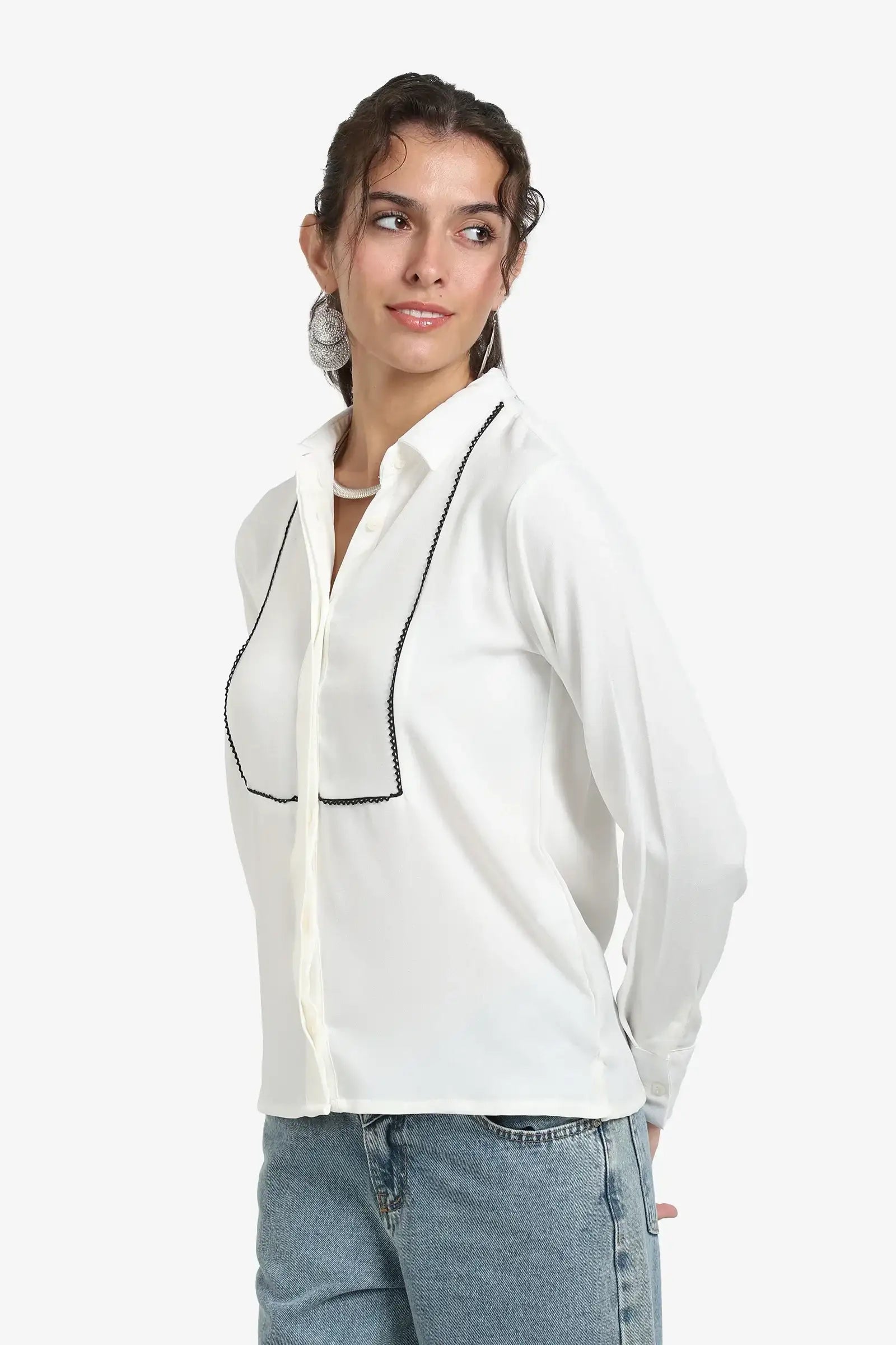 Stitched Front Panel Shirt