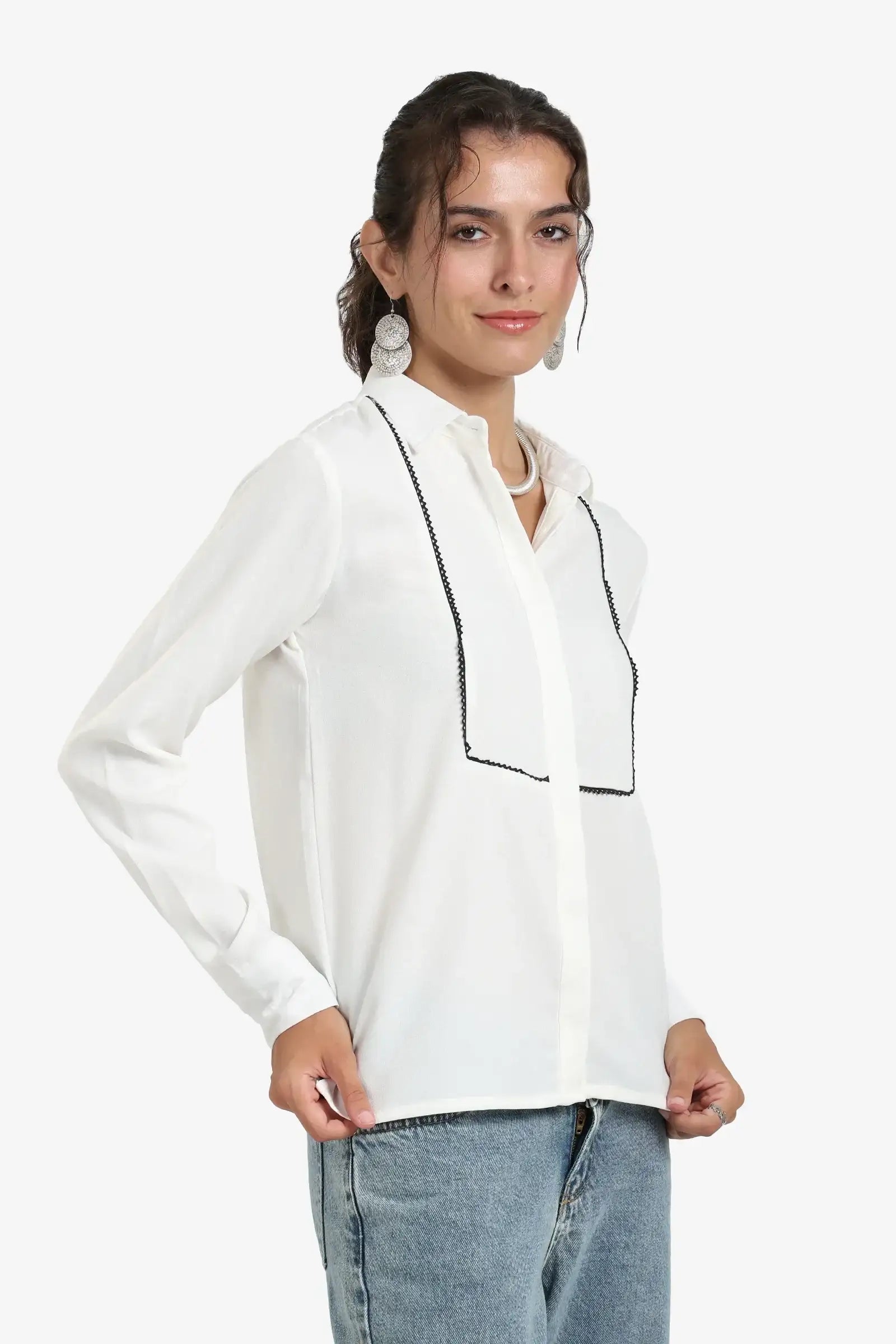 Stitched Front Panel Shirt