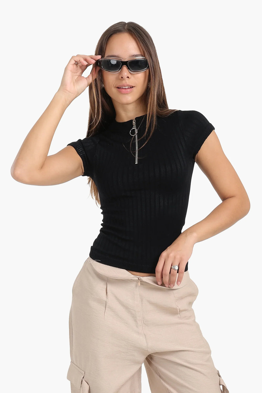 Seamless Half Zip Top