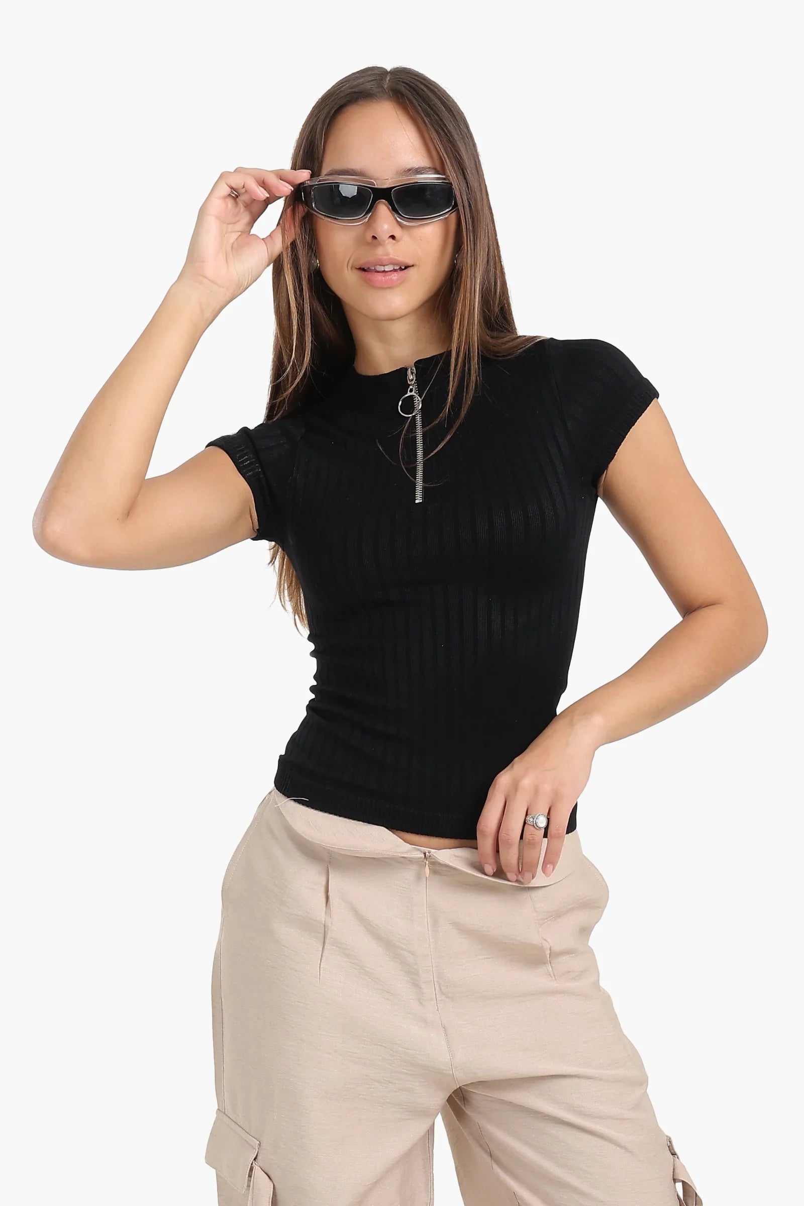 Seamless Half Zip Top