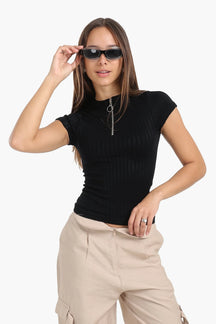 Seamless Half Zip Top