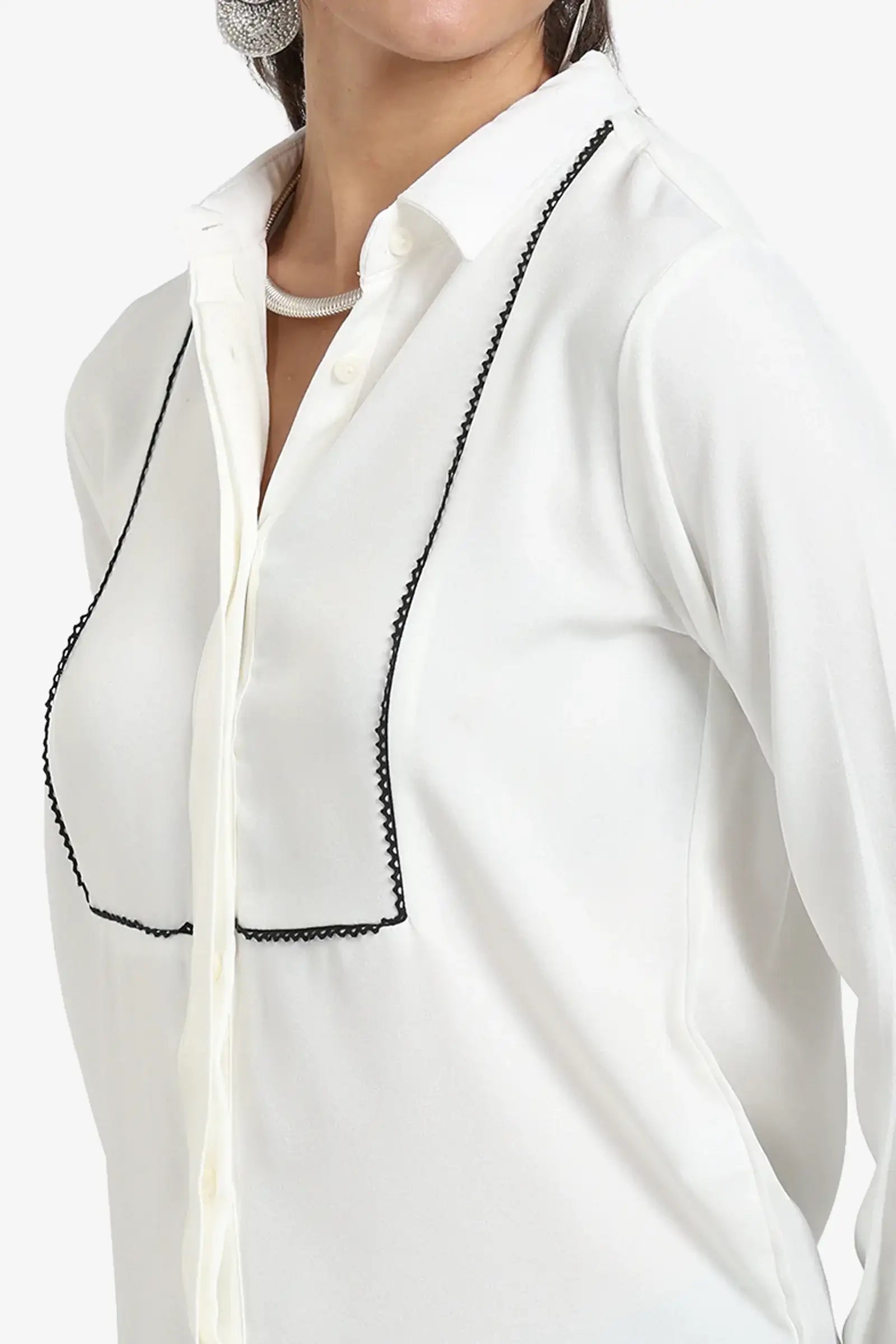 Stitched Front Panel Shirt