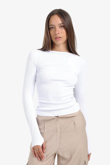 Seamless Microfiber Backless Top