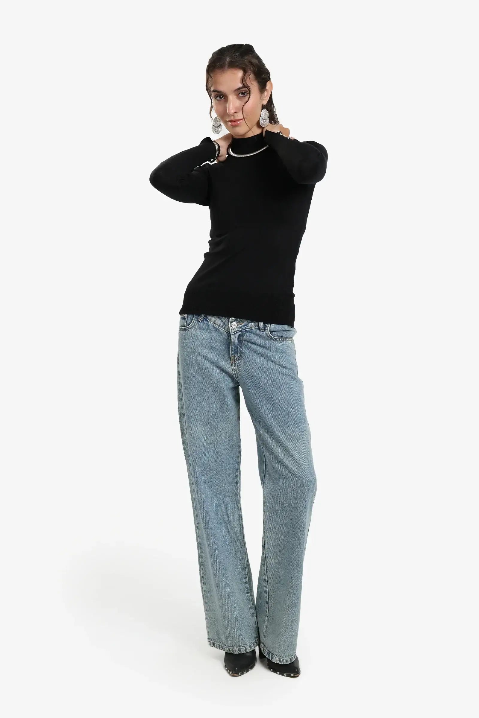 Mock Neck Pullover