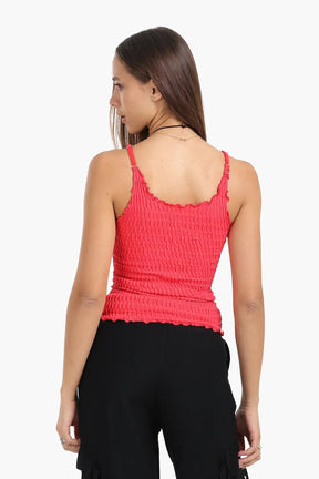 Seamless Microfiber Crinkled Top