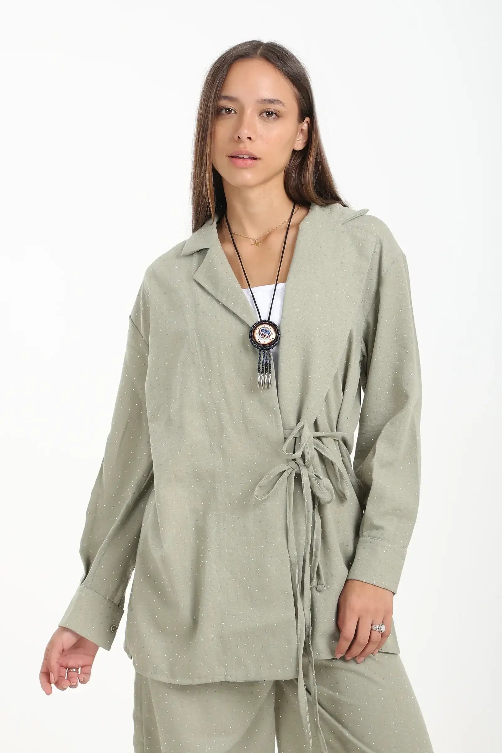 Flowy Wrap Cardigan Top