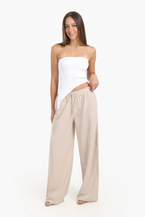 Asymmetrical Strapless Top