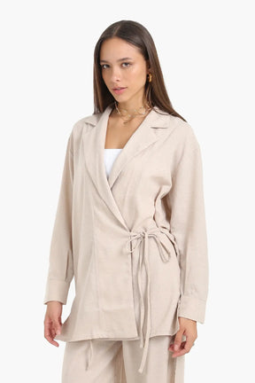 Flowy Wrap Cardigan Top