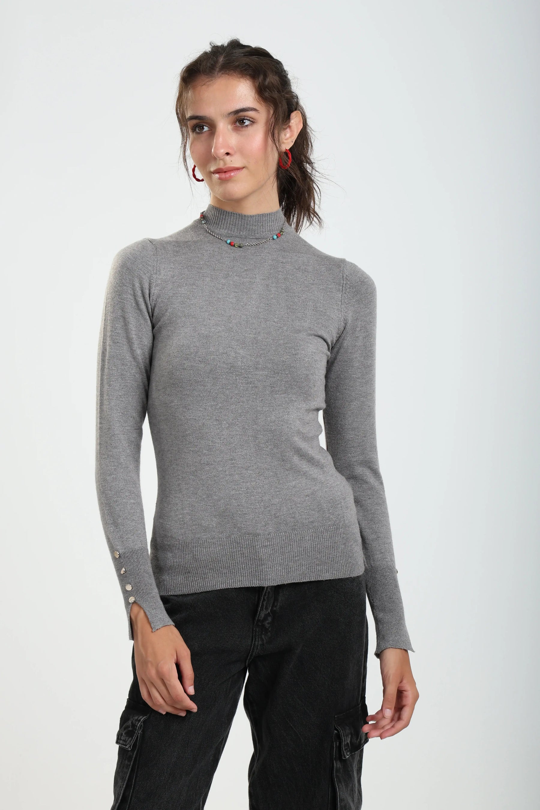 Mock Neck Pullover