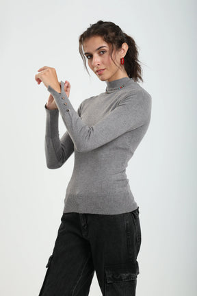 Mock Neck Pullover