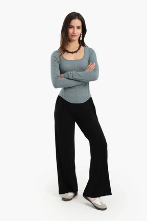 Square Neck Corset Top