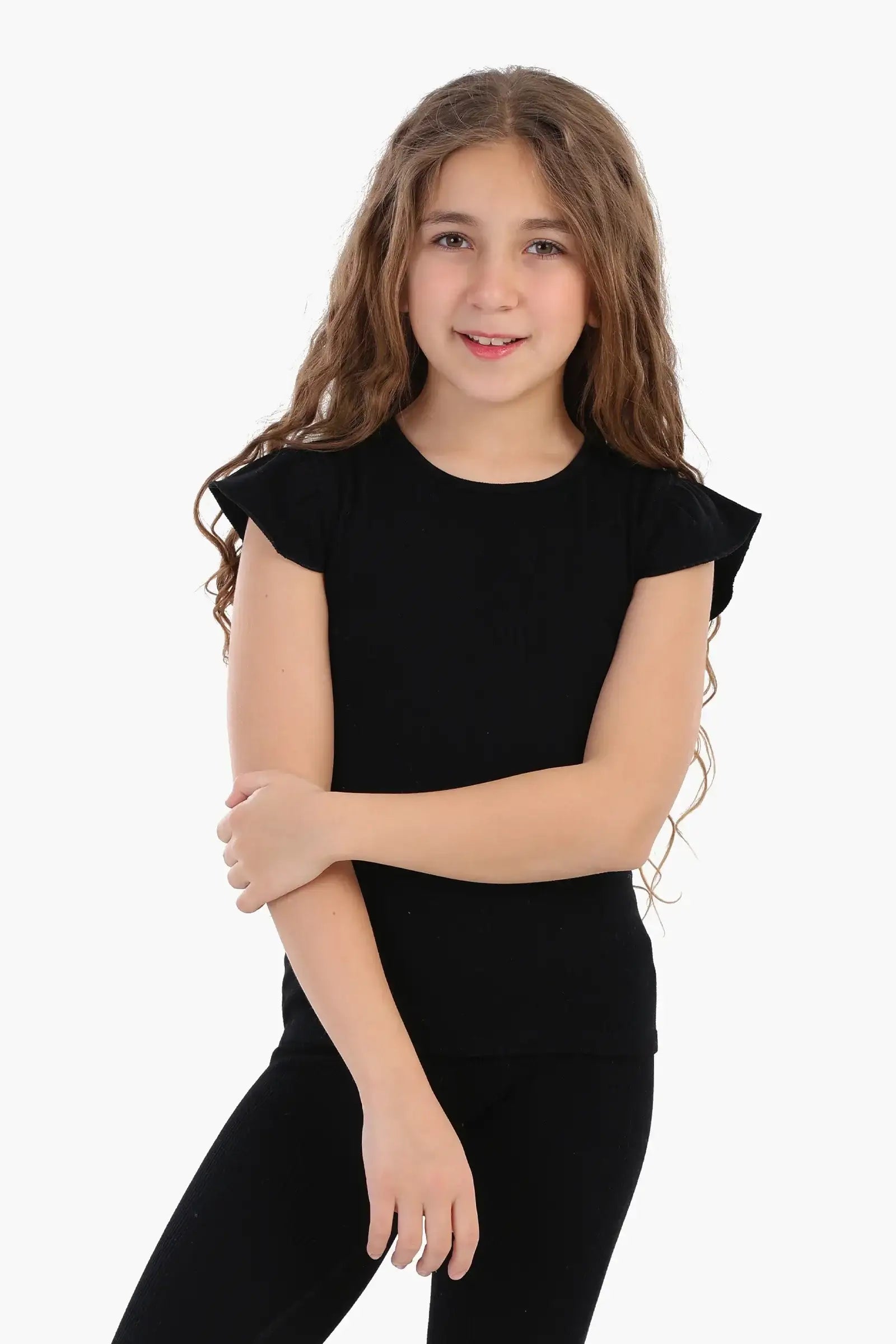 Girly Ribbed Ruffle Top