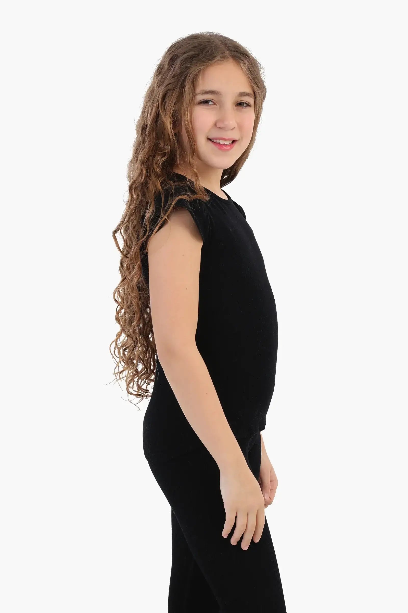 Girly Ribbed Ruffle Top