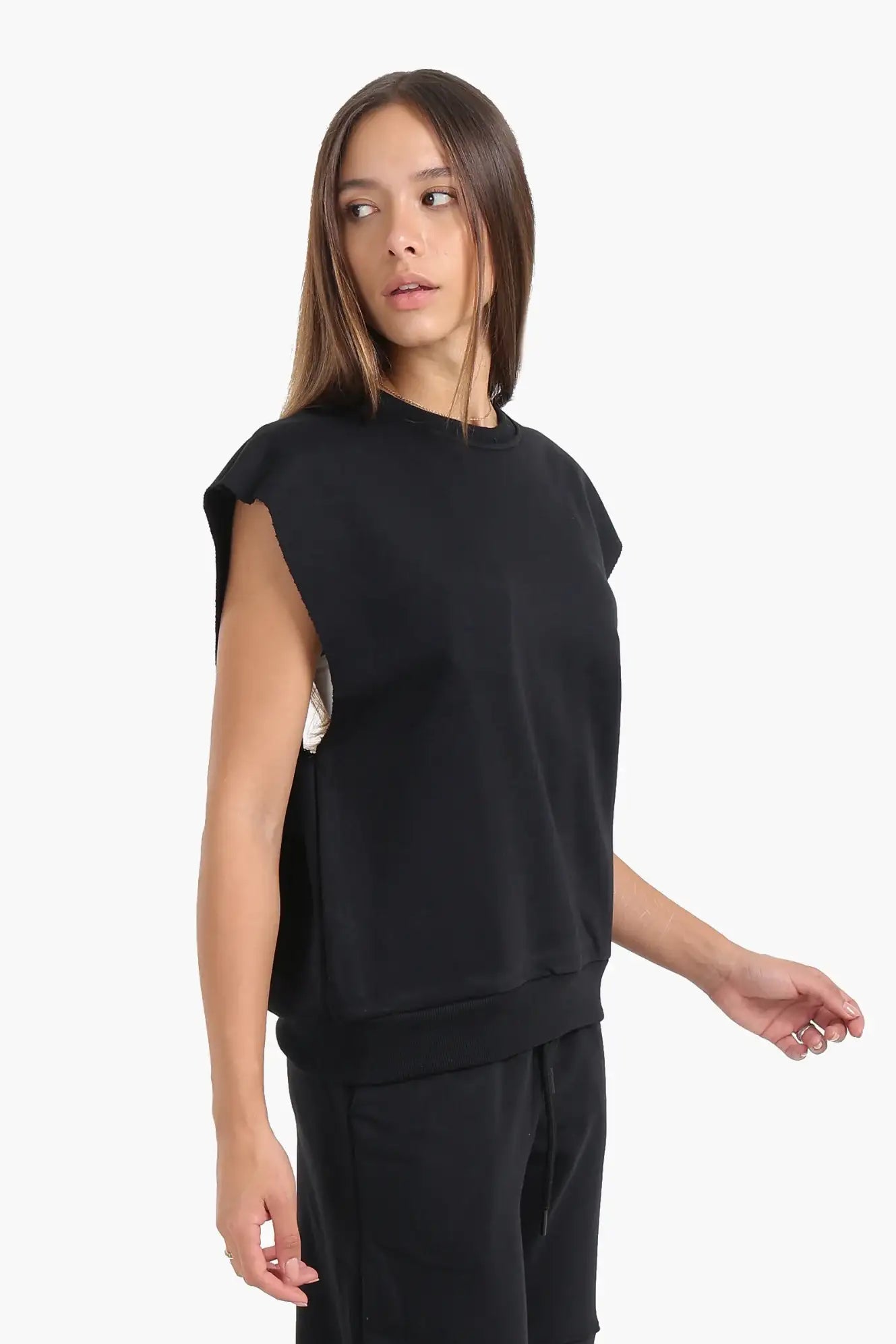 Open-Back Lounge Sweatshirt