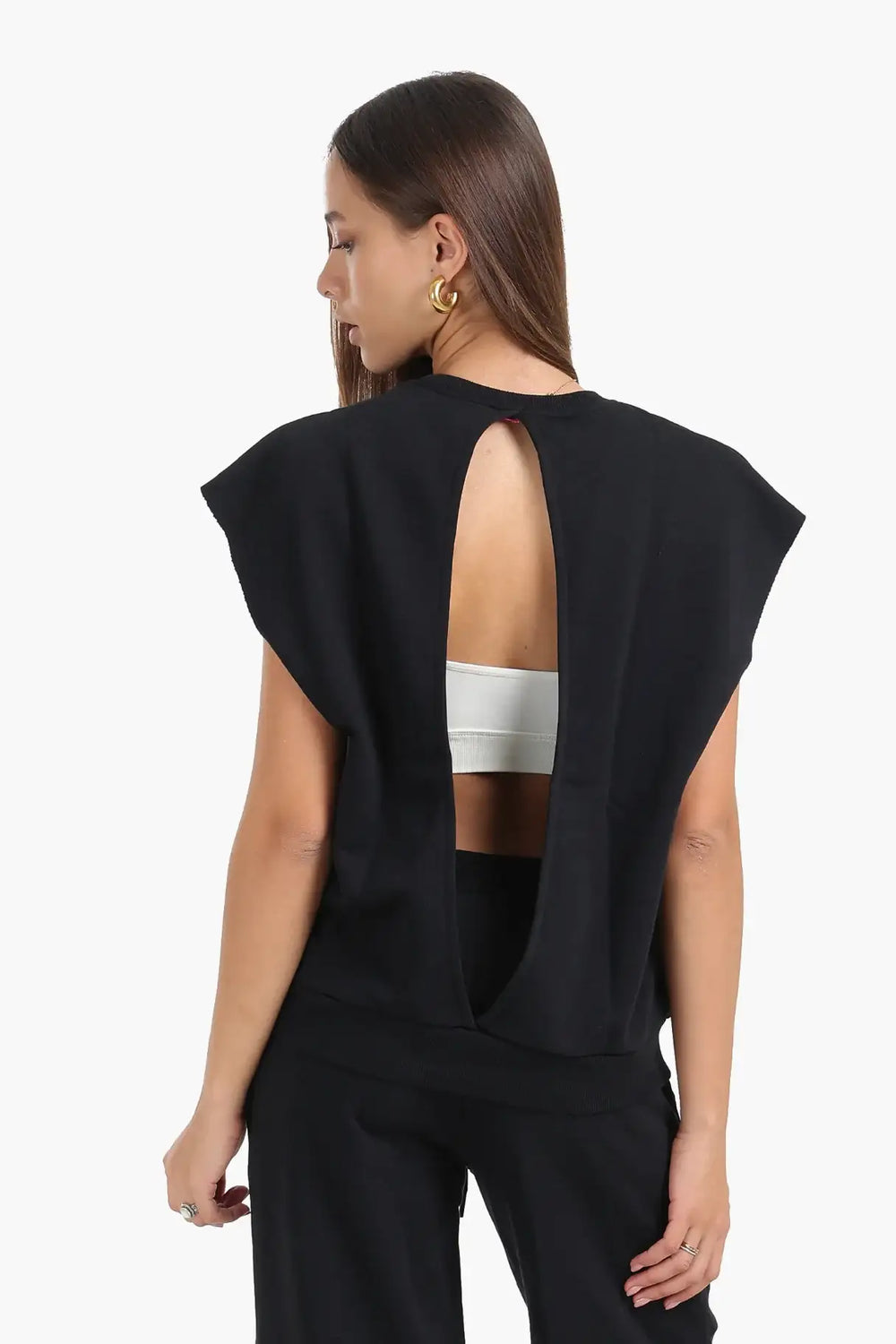 Open-Back Lounge Sweatshirt