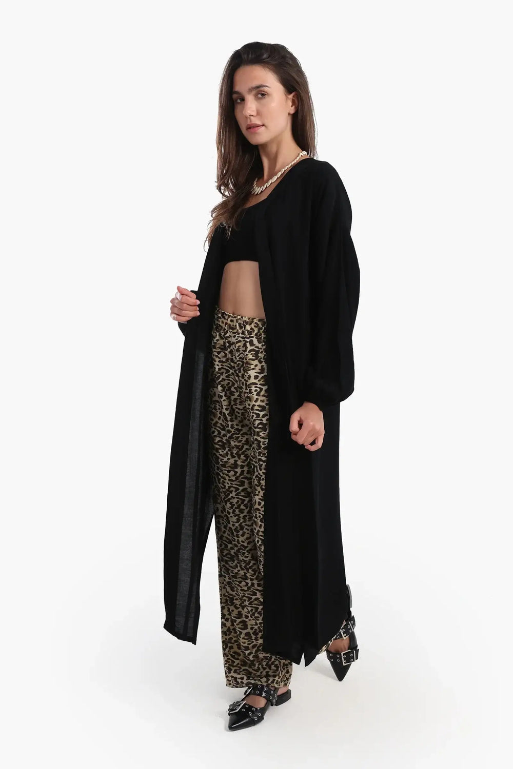 Summer Cardigan with Elastic Cuffs