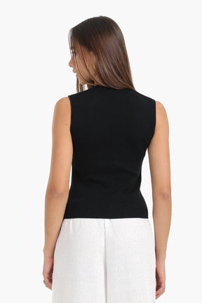 Sleeveless Cut Tank Top