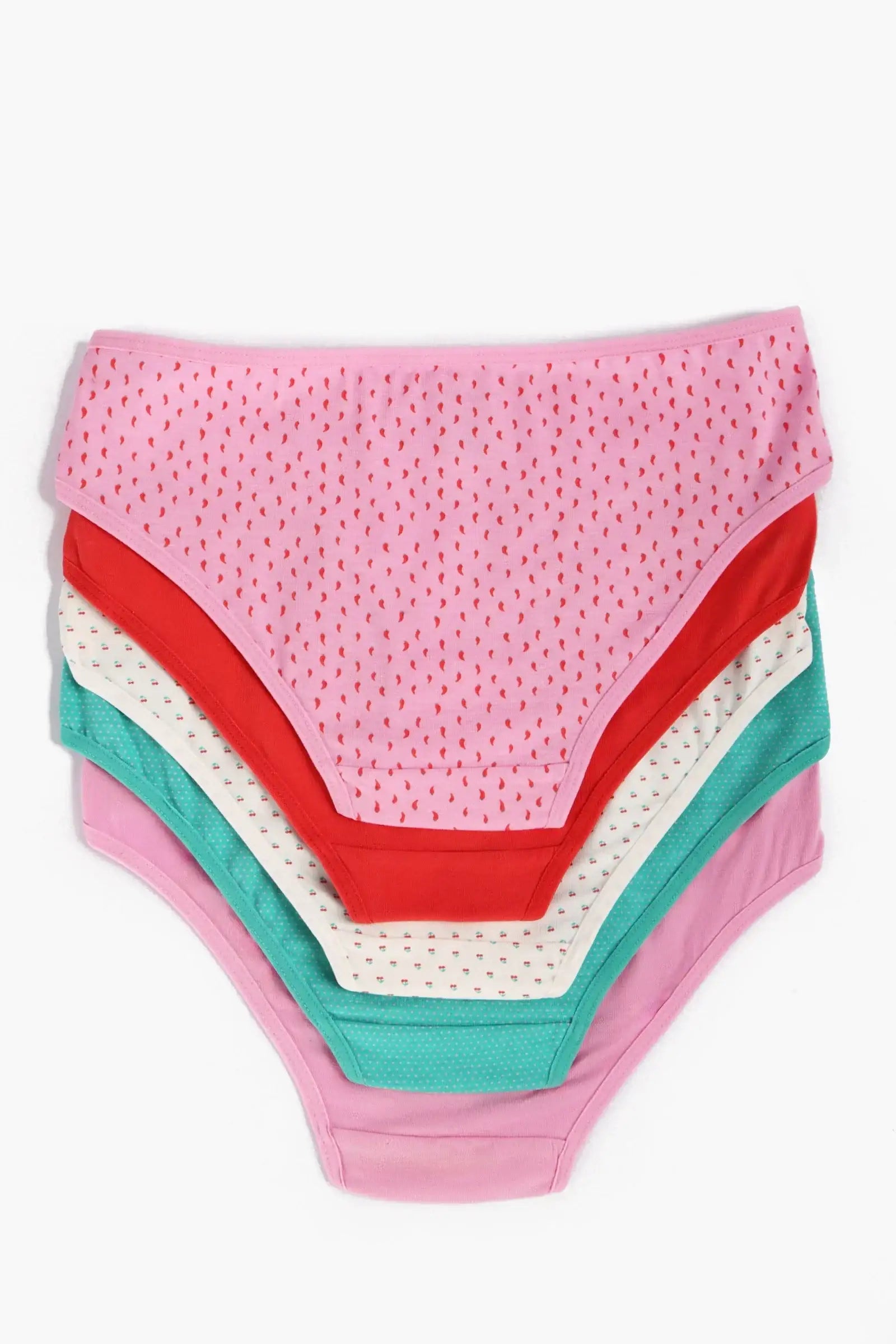 Pack of 5 Colored Bikini Panties