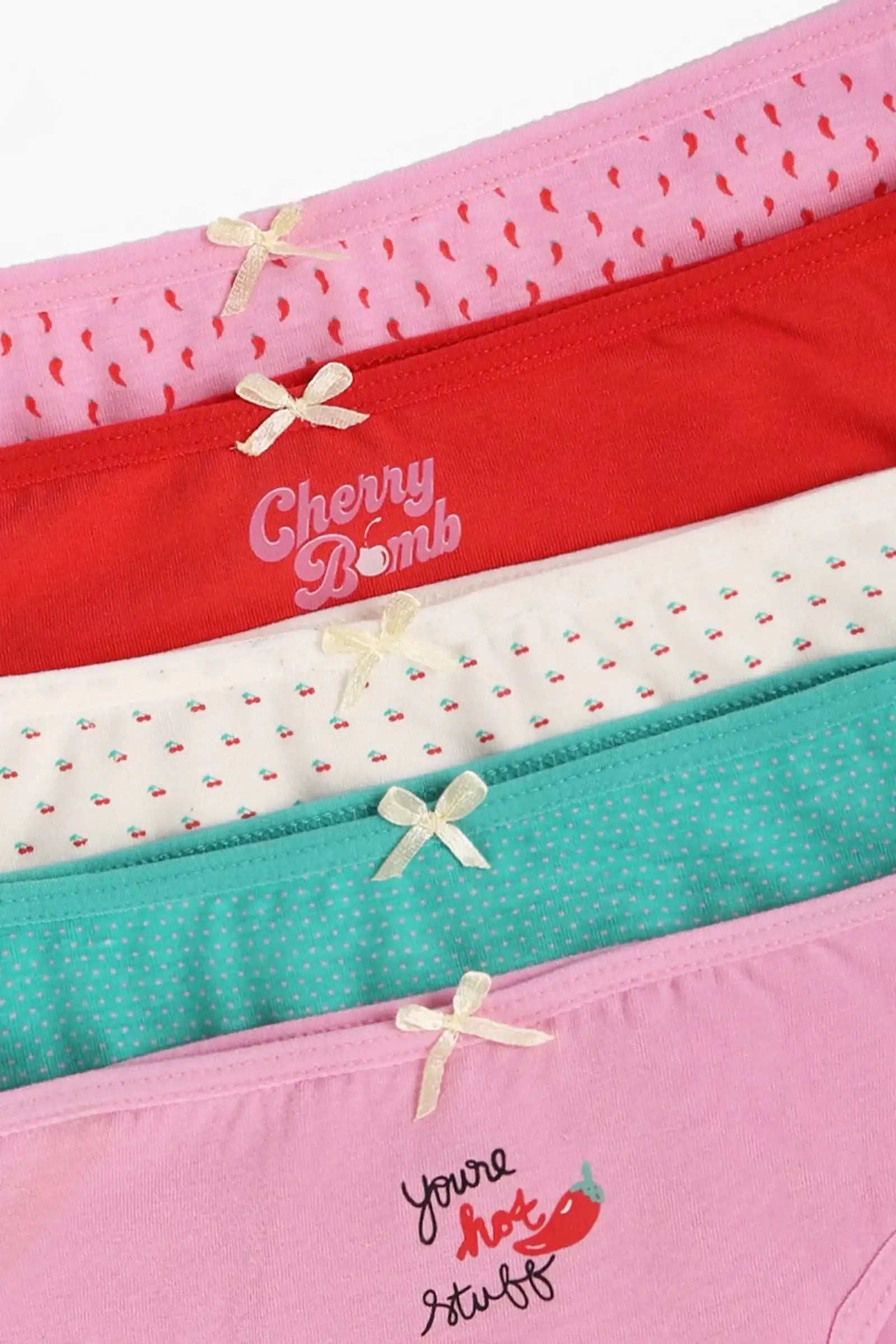 Pack of 5 Colored Bikini Panties