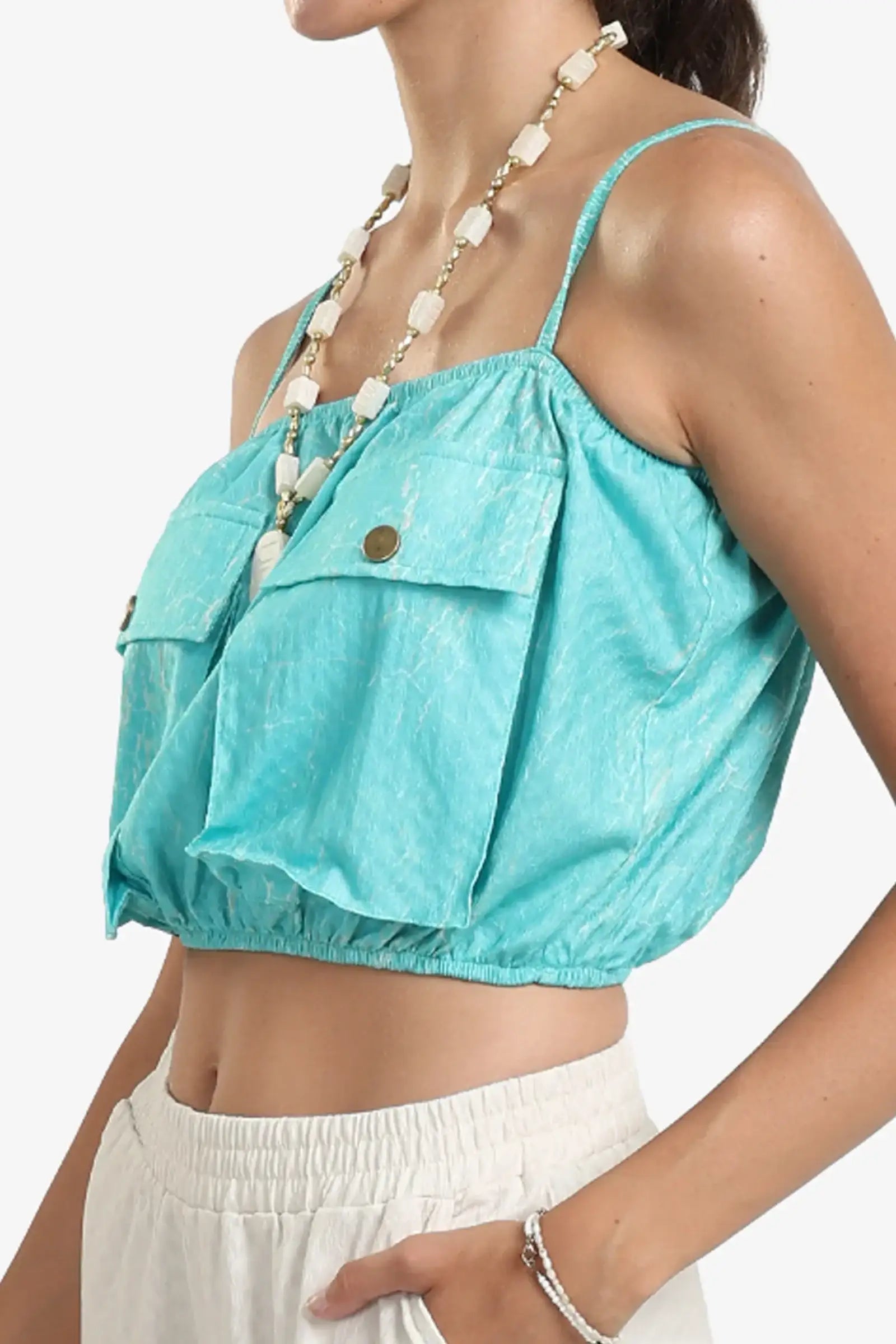 طقم بطبعة نخيل استوائية للشاطئ 