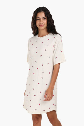 Watermelon Print Viscose Nightgown