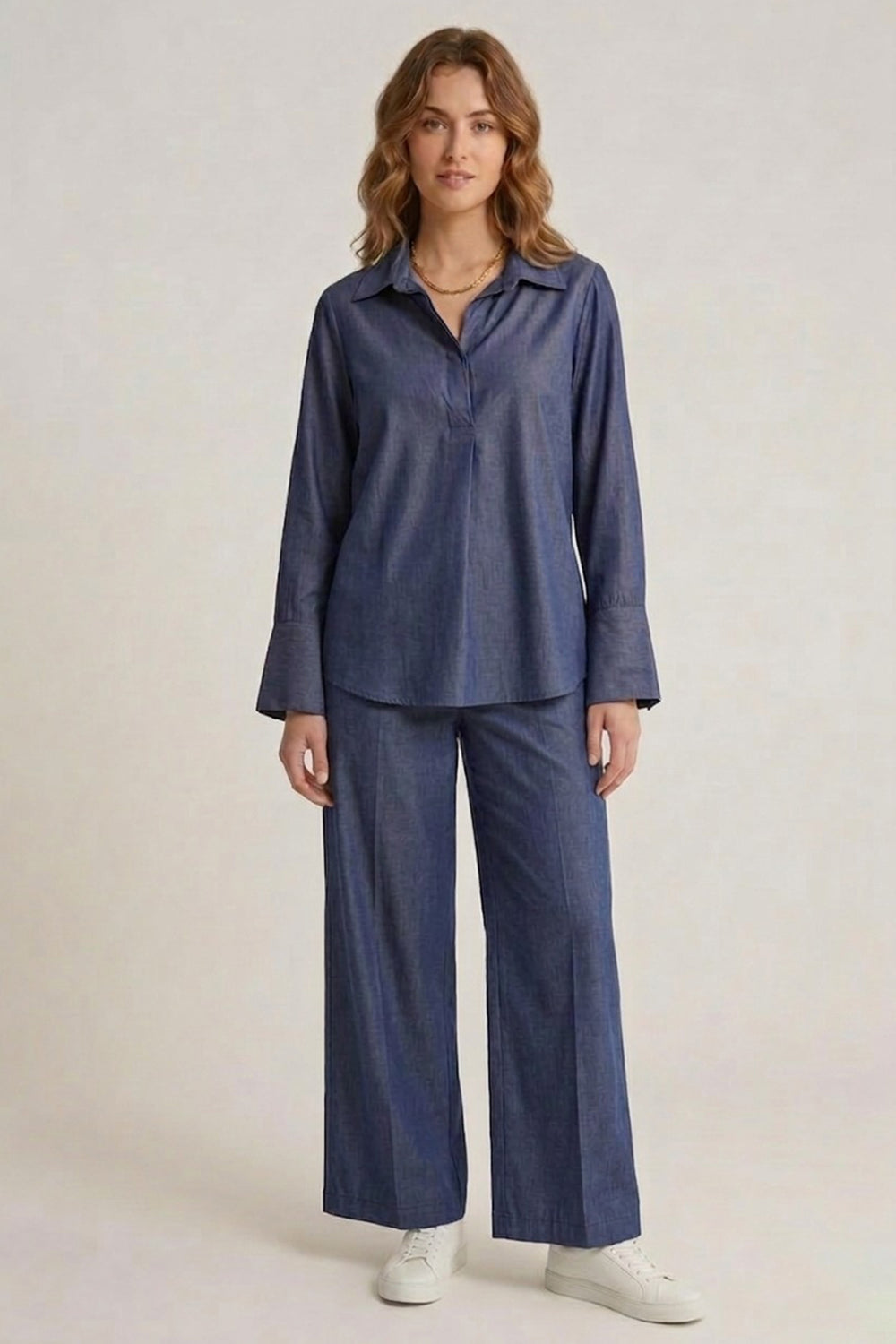 بلوزة هاي-لو بقصة مريحة