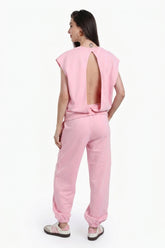 Open-Back Lounge Sweatshirt