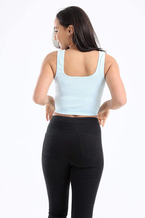 Wide Strap Crop Top